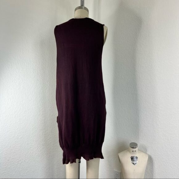 Serien°umerica Cashmere Italy Distressed Hi Lo Tattered Unisex Sweater - Picture 6 of 10